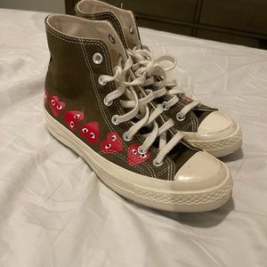 COPY - CdG PLAY x Converse Unisex Chuck Taylor All Star Multi Heart High-Top Sn…